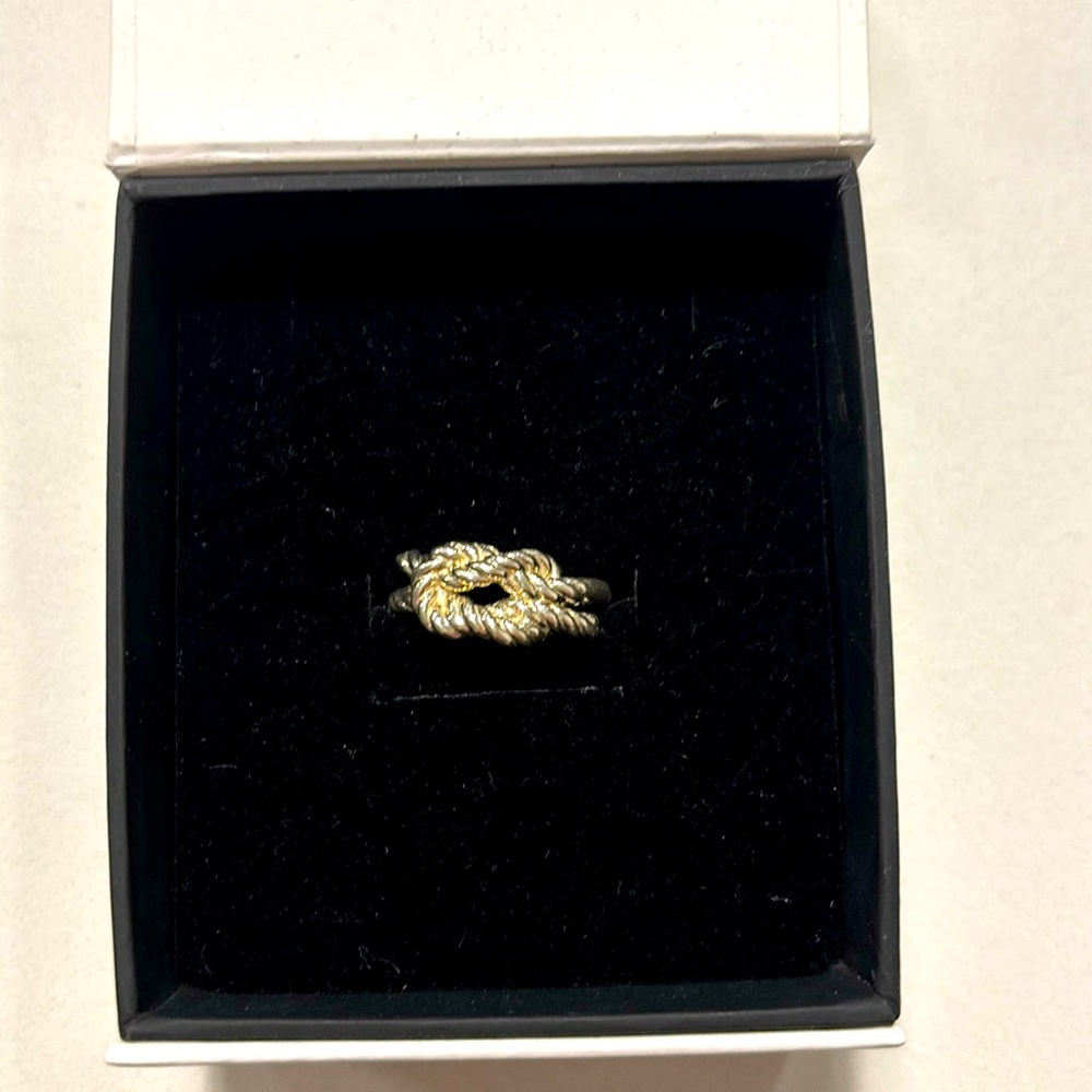 Size 6 silver knot ring